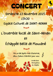 2025-11-23 Affiche concert St Renan avec Echappée Belle