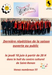 Dernière répétition juin 2026